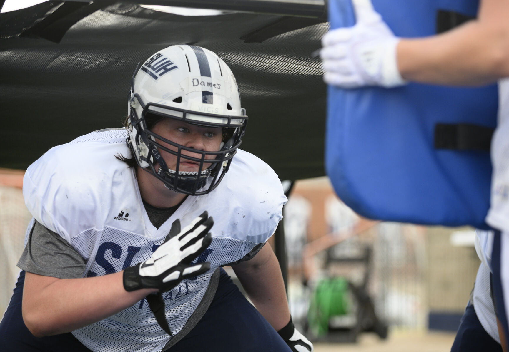 SLUH football practice